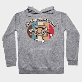 Retro Cartoon  vintage music slogan Hoodie